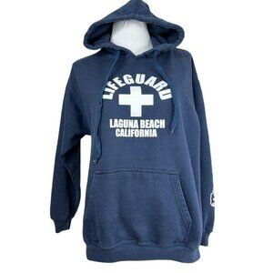Passion 1 Women’s Blue Lifeguard Laguna Beach California Hooded Sweatshirt M/42